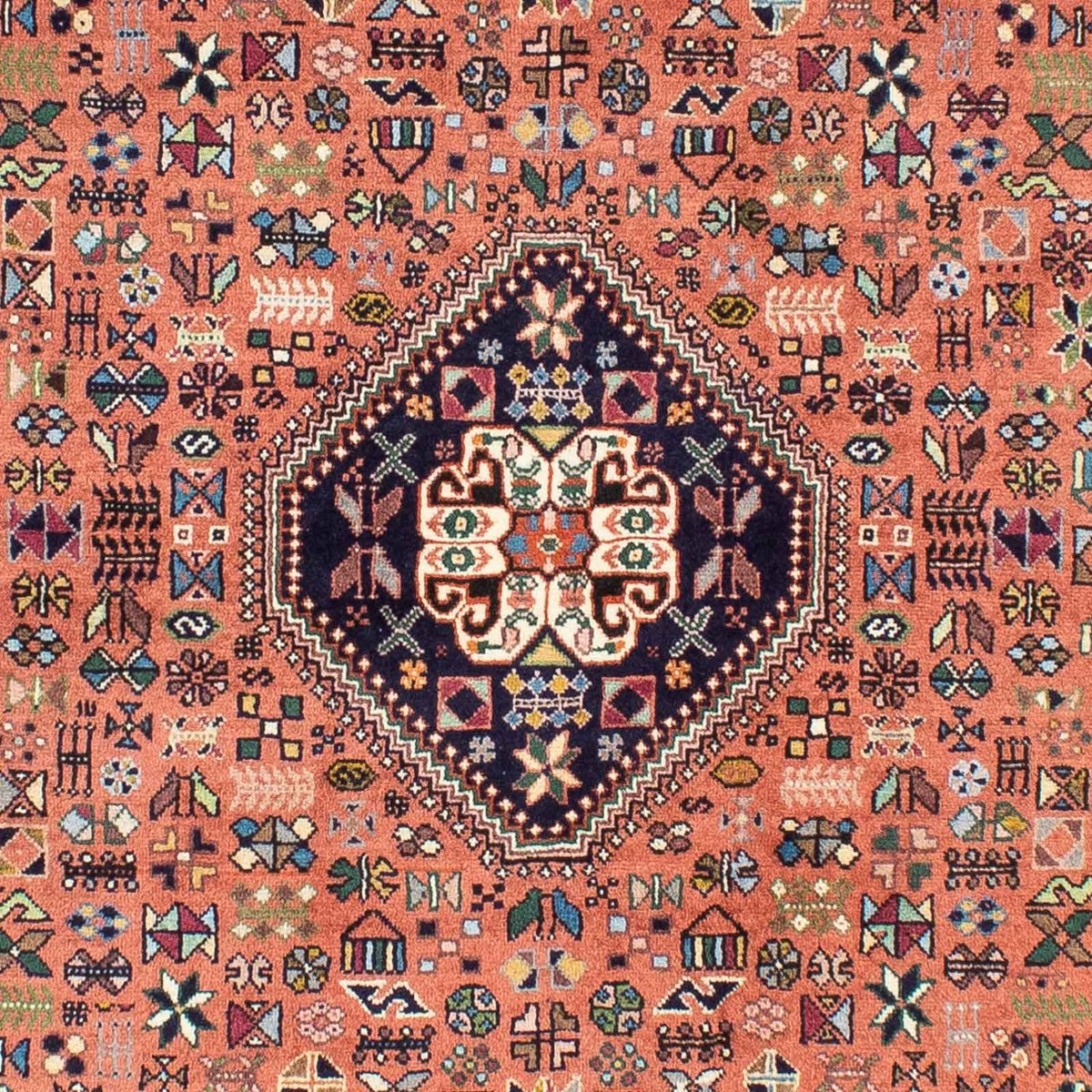 Tapis Gabbeh - Persan Kashkuli - 240 x 167 cm - rouille
