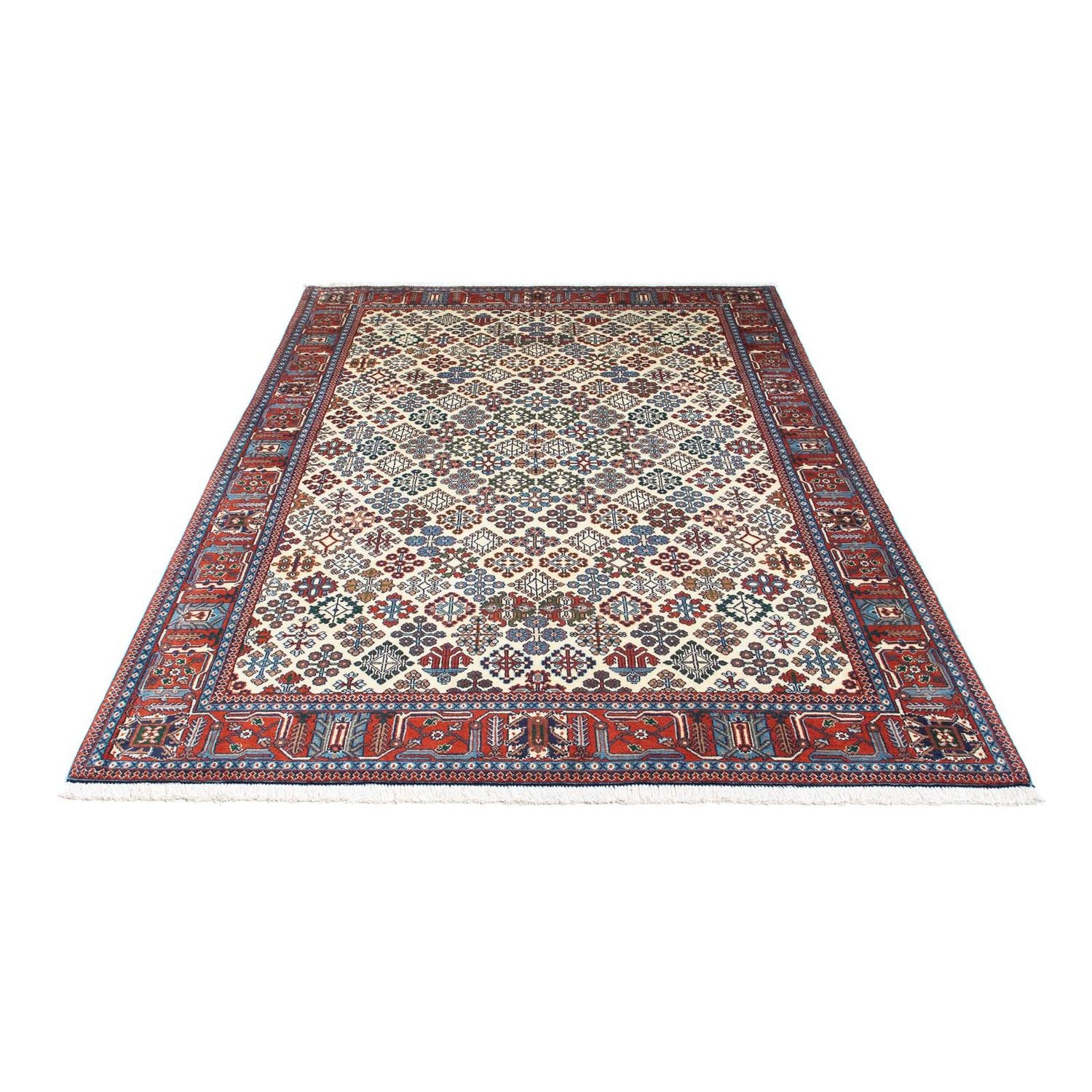 Tapis Gabbeh - Persan Kashkuli - 241 x 159 cm - beige