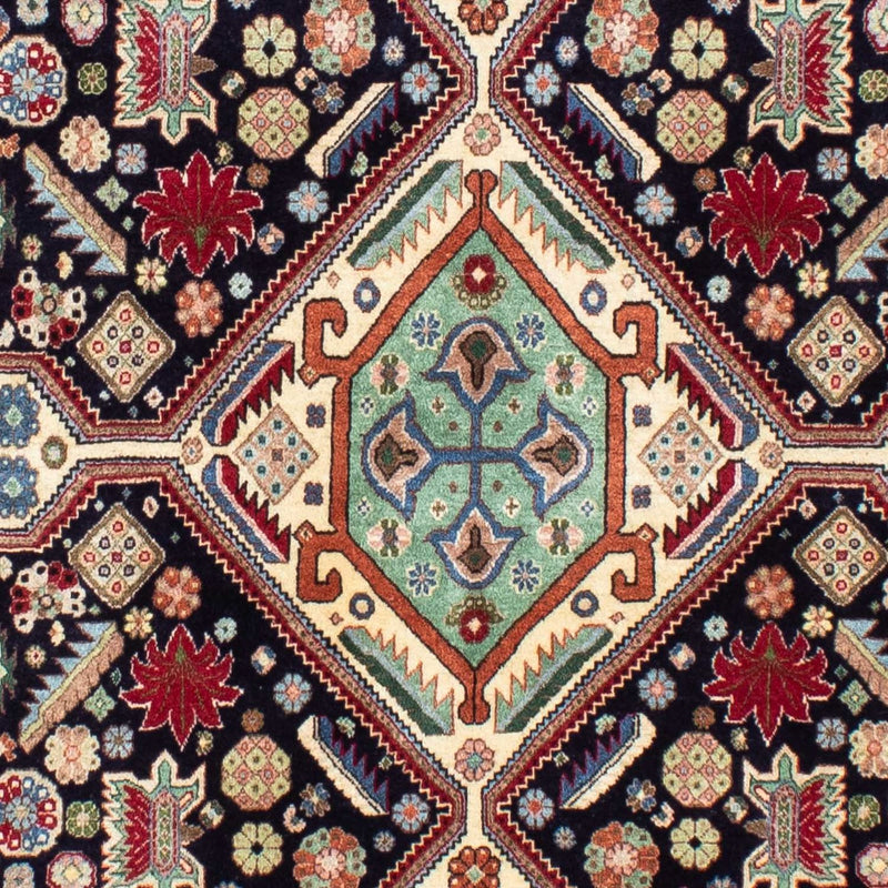 Tapis Gabbeh - Persan Kashkuli - 213 x 141 cm - bleu foncé