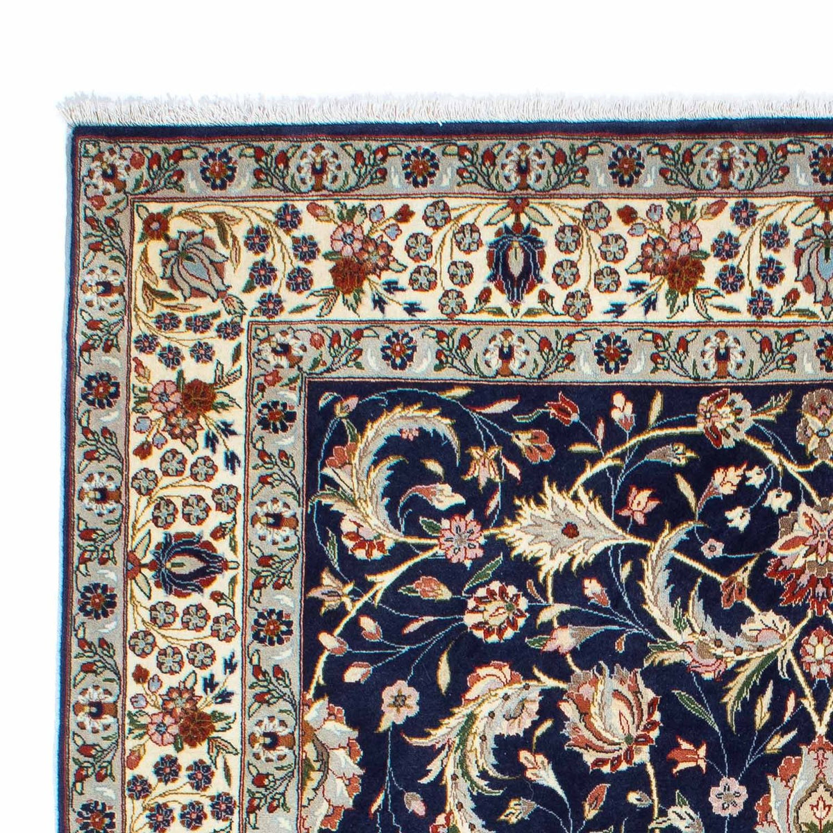 Tapis Gabbeh - Persan Kashkuli - 248 x 177 cm - bleu foncé