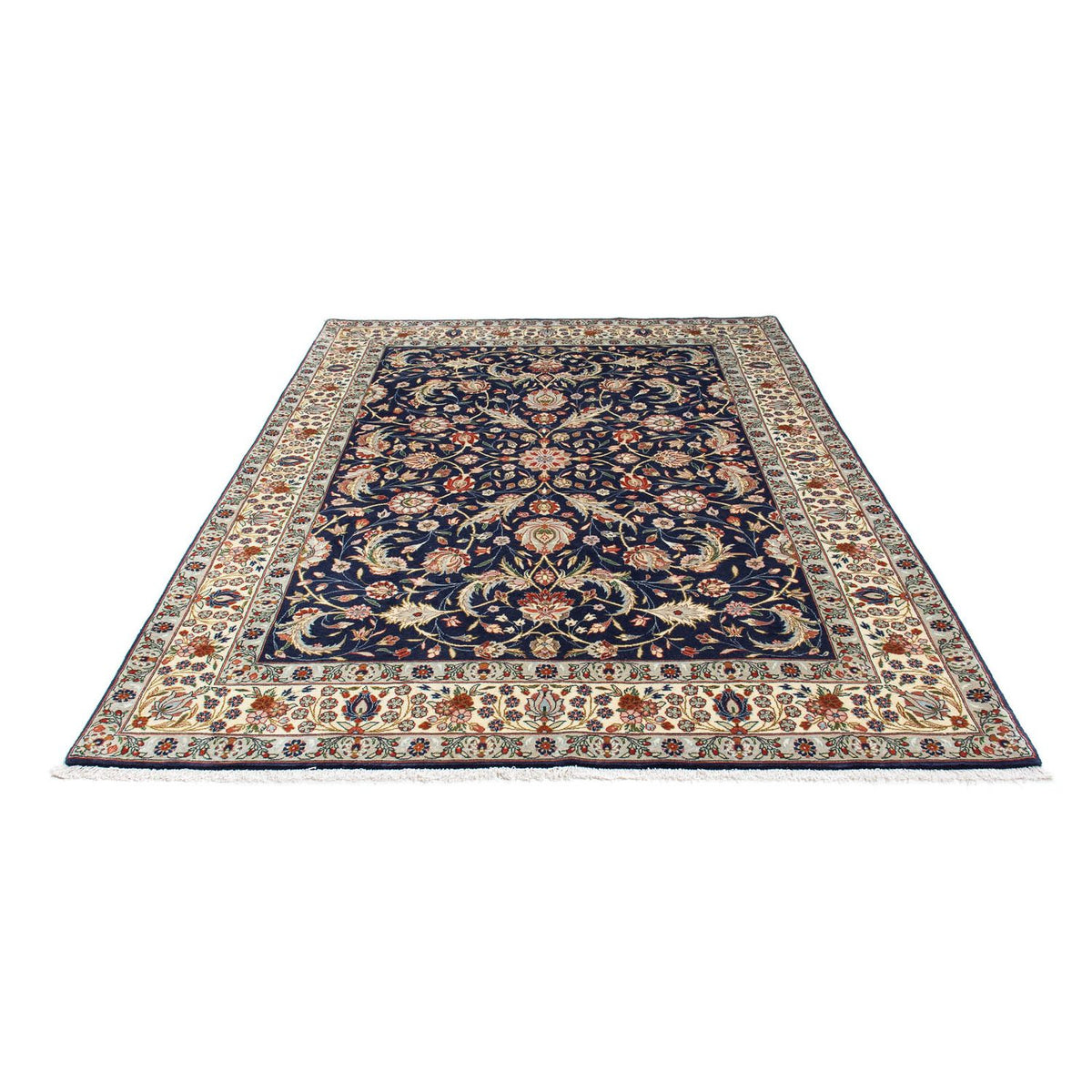 Tapis Gabbeh - Persan Kashkuli - 248 x 177 cm - bleu foncé