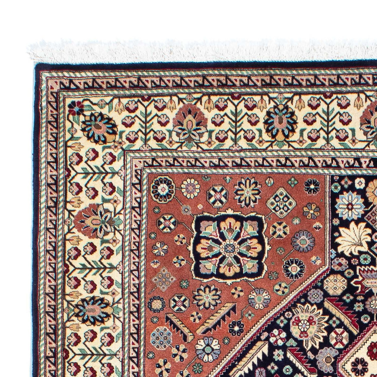 Tapis Gabbeh - Persan Kashkuli - 203 x 148 cm - bleu foncé