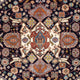 Tapis Gabbeh - Persan Kashkuli - 180 x 145 cm - bleu foncé