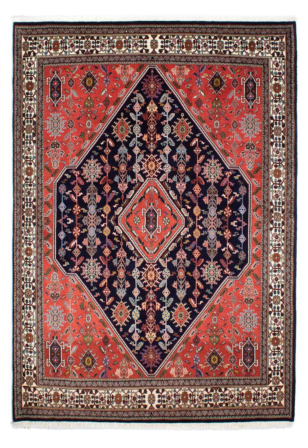 Tapis Gabbeh - Persan Kashkuli - 245 x 172 cm - bleu foncé