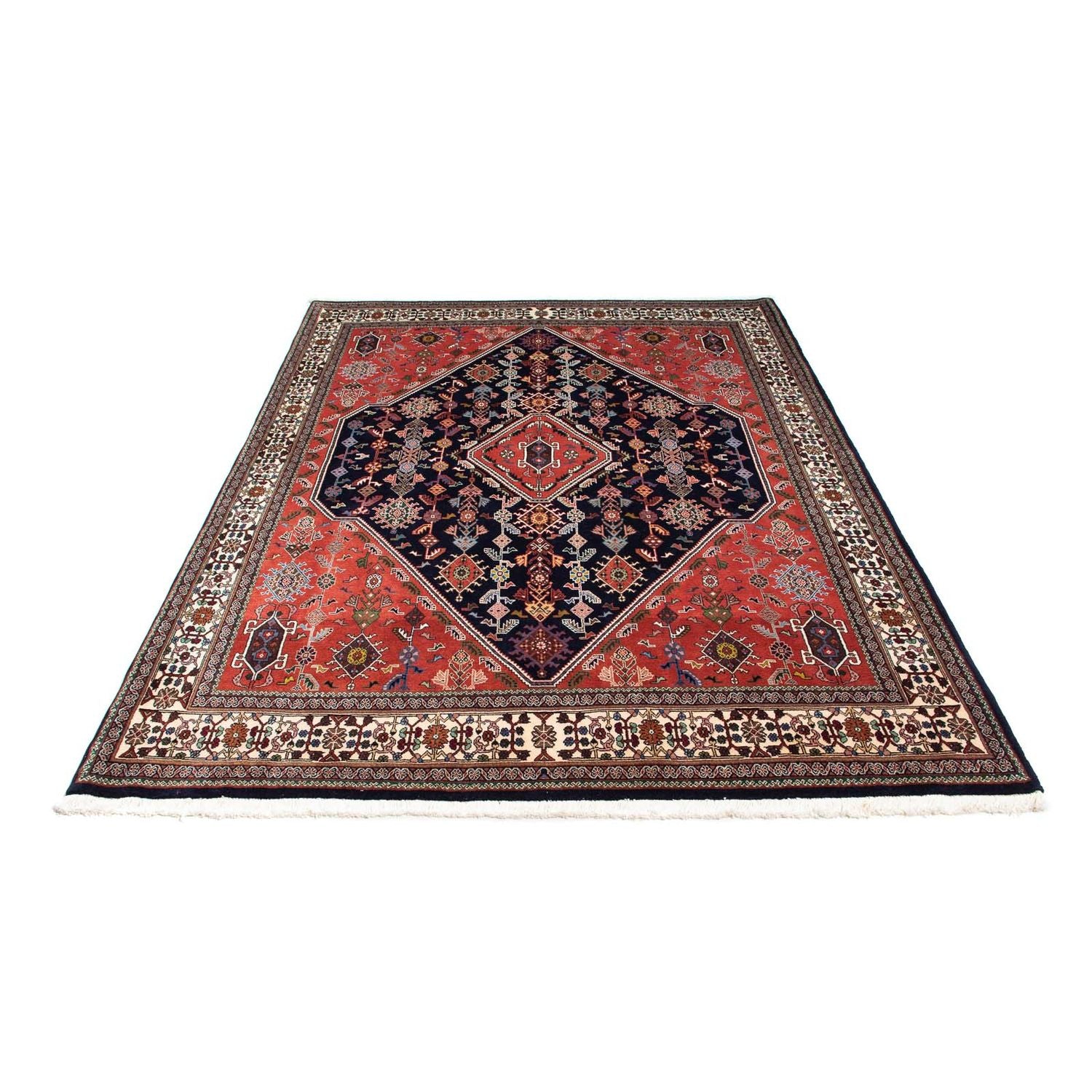 Tapis Gabbeh - Persan Kashkuli - 245 x 172 cm - bleu foncé