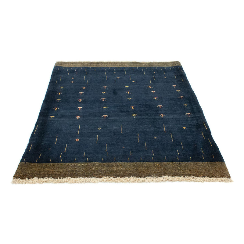 Tapis Gabbeh - Loribaft Persan - 160 x 116 cm - bleu foncé