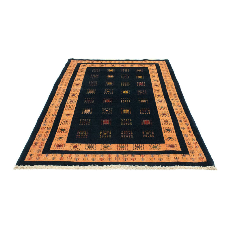 Tapis Gabbeh - Loribaft Persan - 202 x 134 cm - bleu foncé