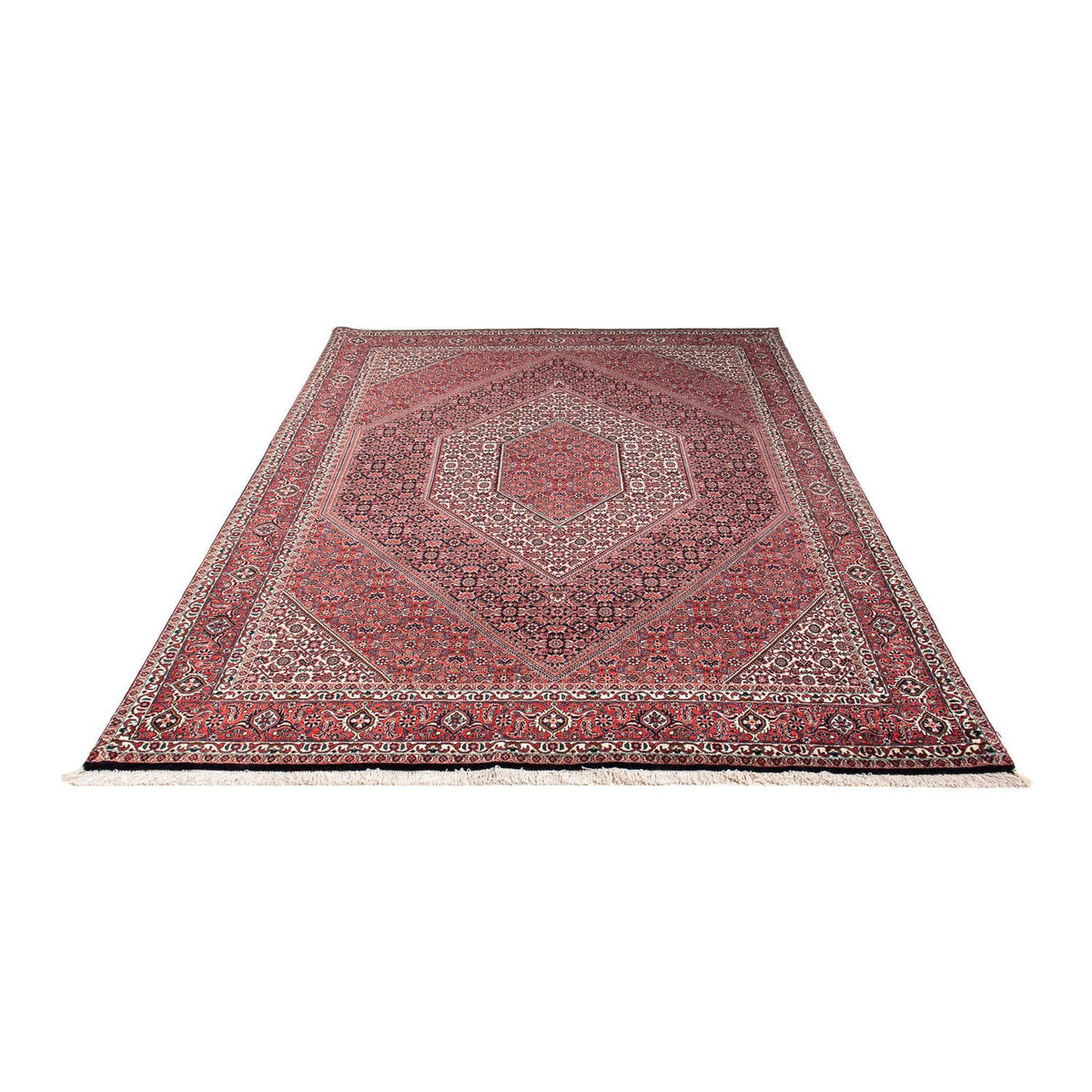 Tapis persan - Bidjar - 242 x 168 cm - rouge clair