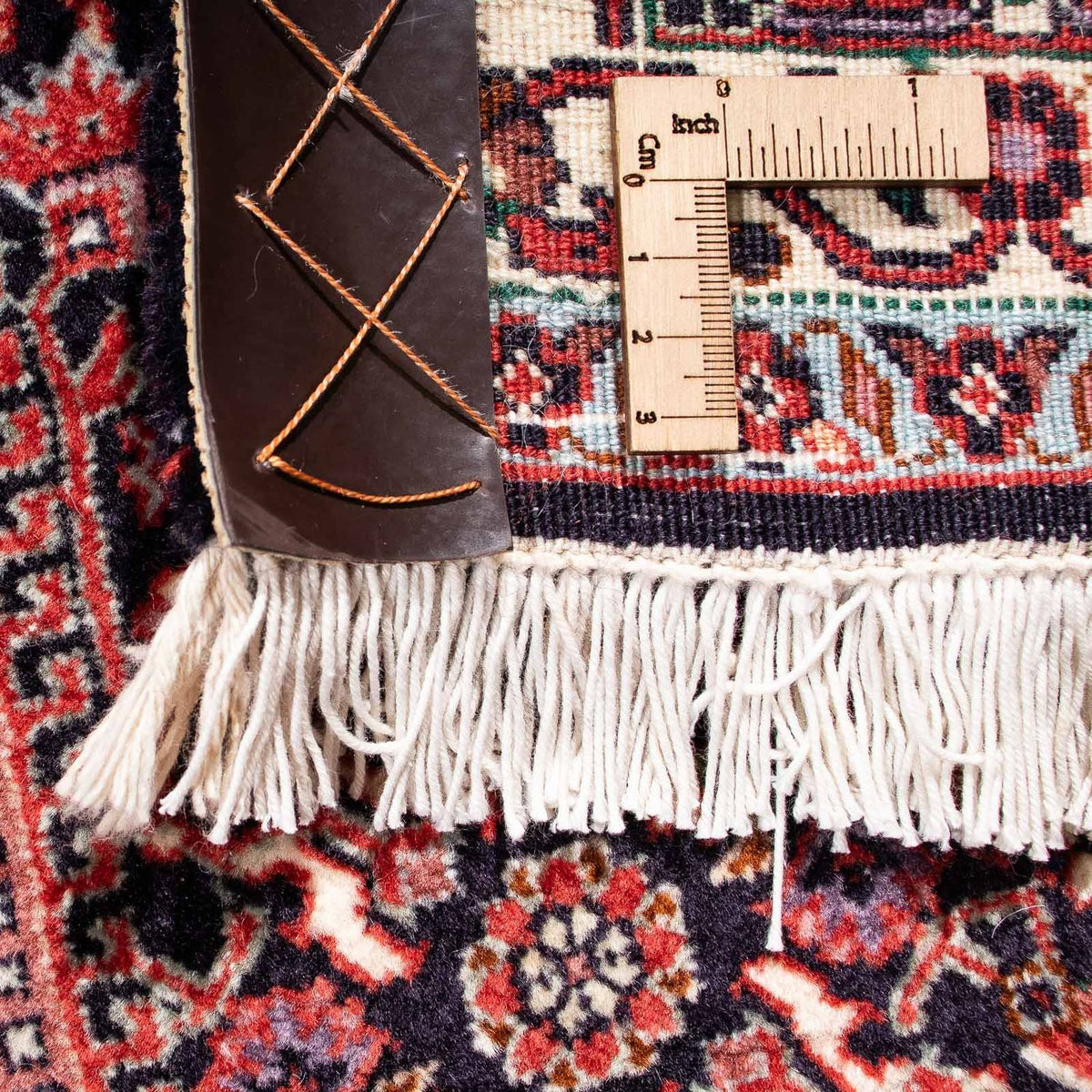 Tapis persan - Bidjar - 242 x 168 cm - rouge clair