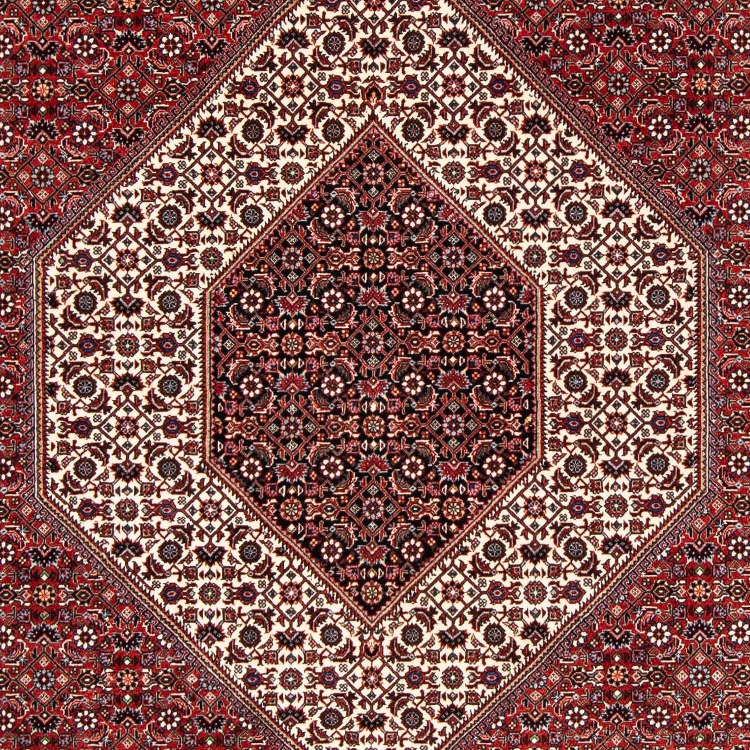 Tapis persan - Bidjar - 249 x 174 cm - rouge foncé