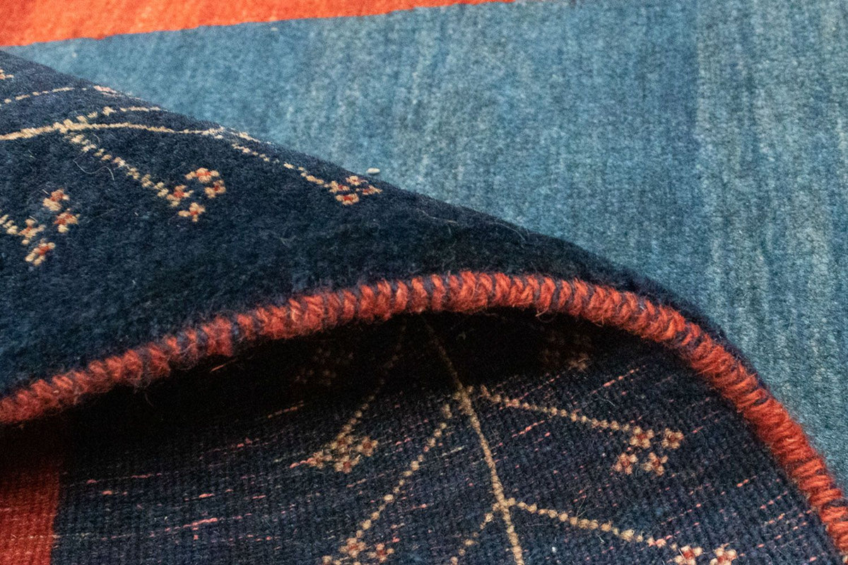 Tapis Gabbeh - Loribaft Persan - 205 x 128 cm - rouge