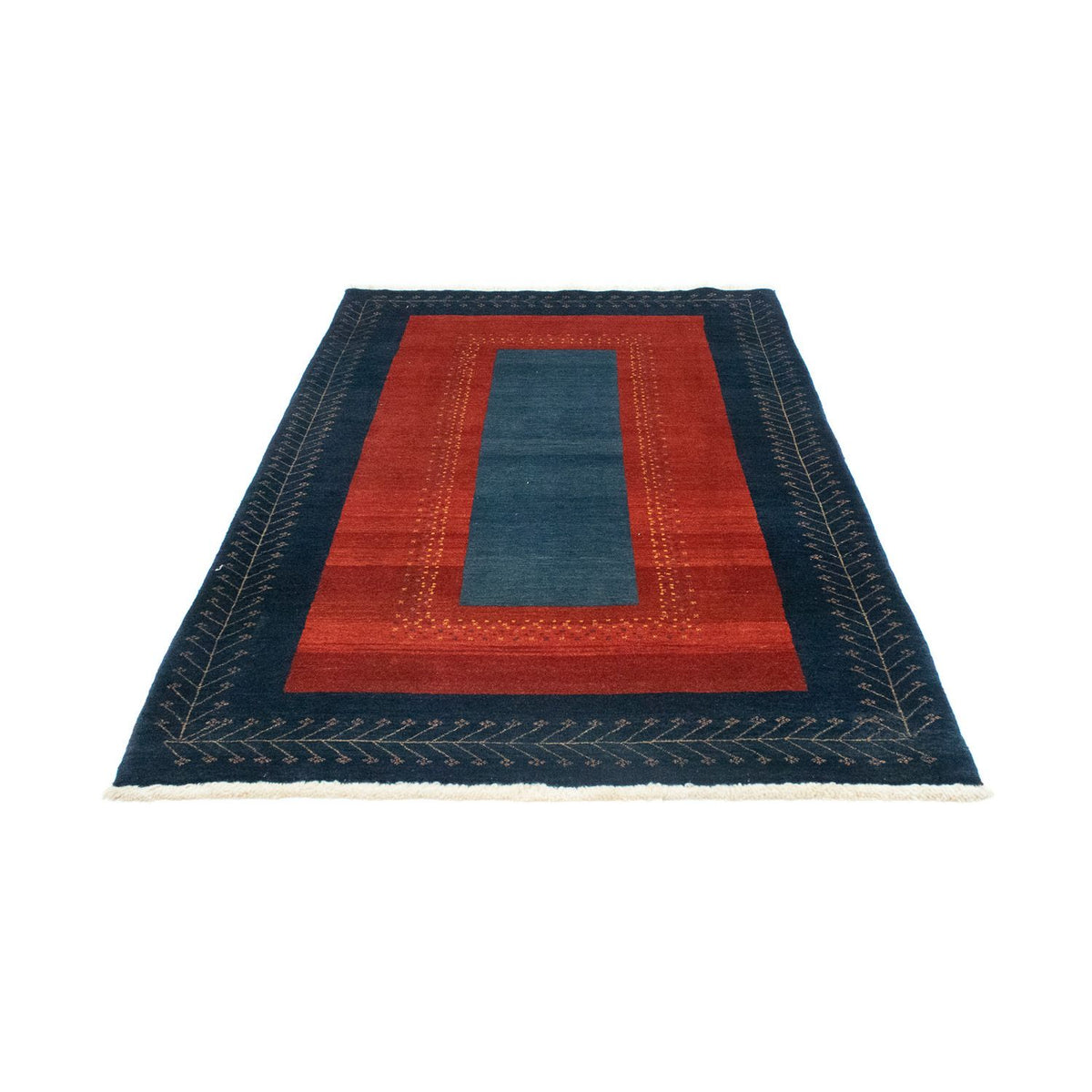 Tapis Gabbeh - Loribaft Persan - 205 x 128 cm - rouge