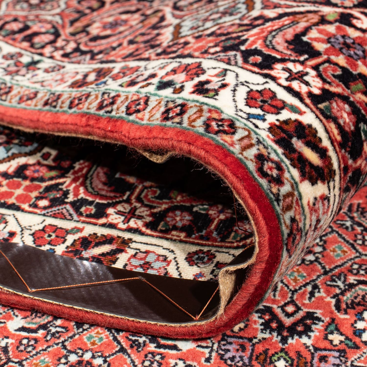 Tapis persan - Bidjar - 303 x 203 cm - rouge clair