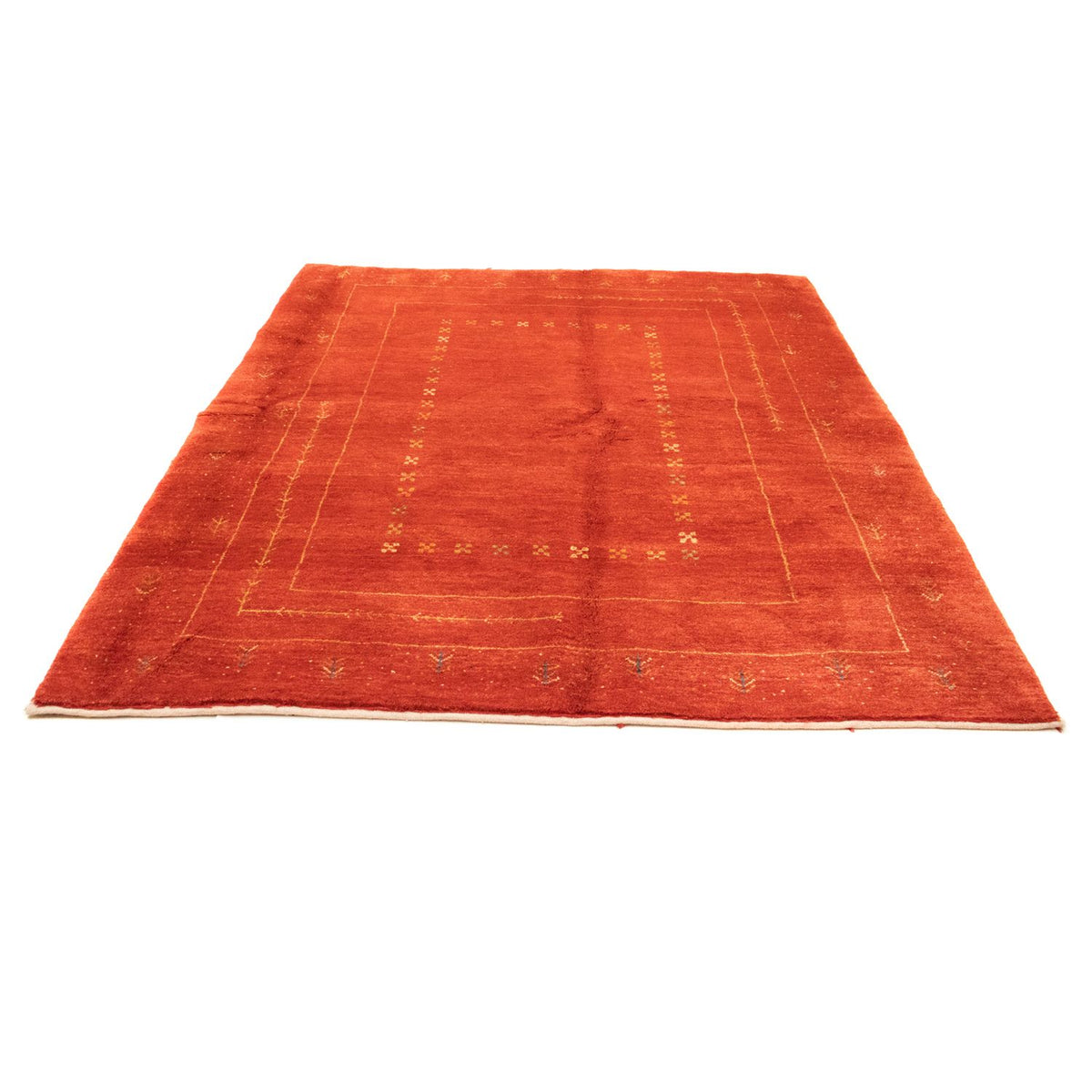 Tapis Gabbeh - Persan - 243 x 181 cm - rouge