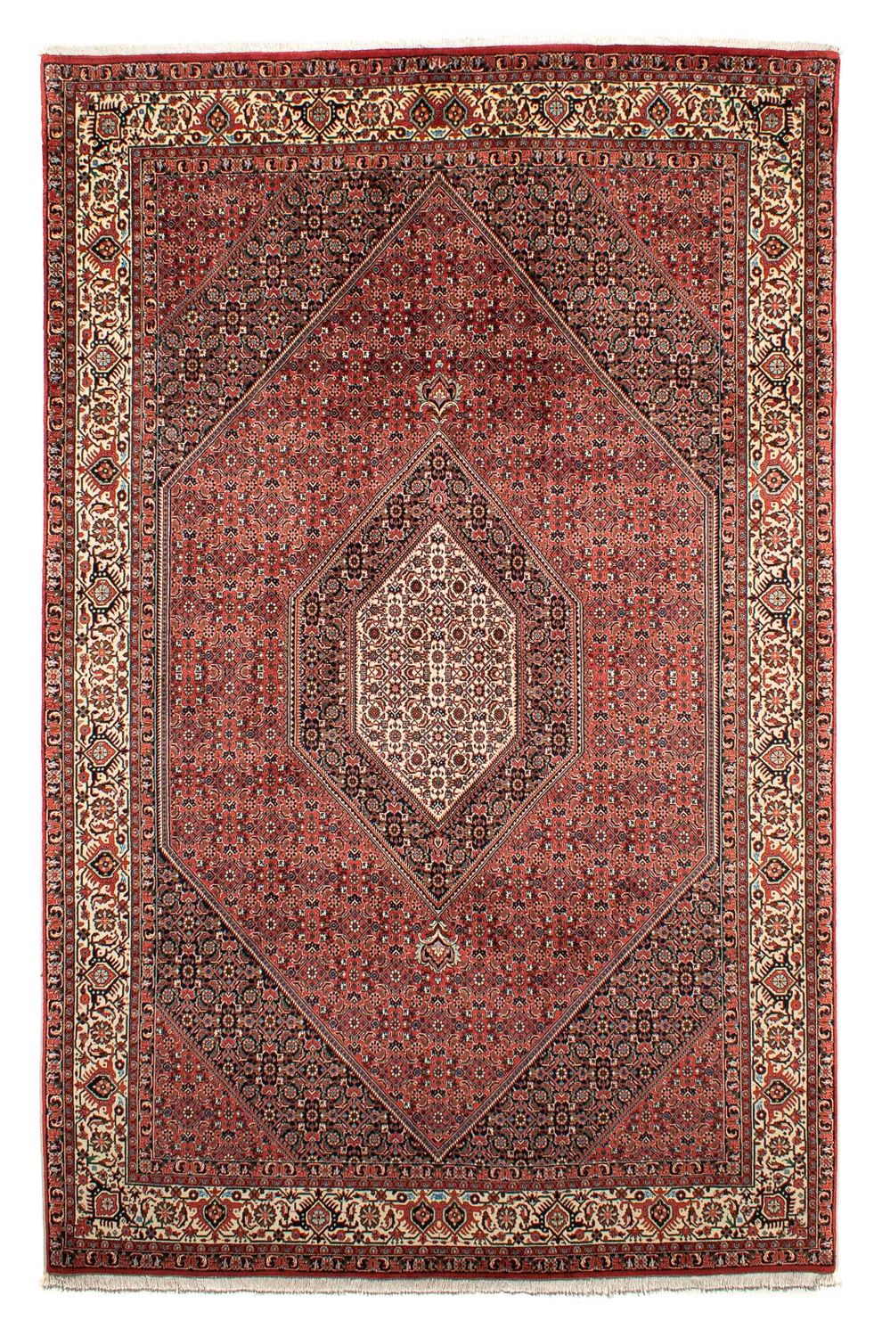 Tapis persan - Bidjar - 300 x 203 cm - rouge clair