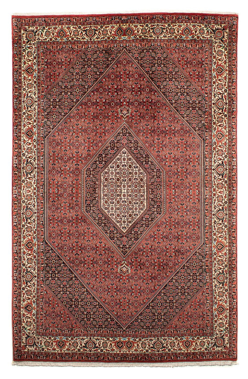 Tapis persan - Bidjar - 300 x 203 cm - rouge clair