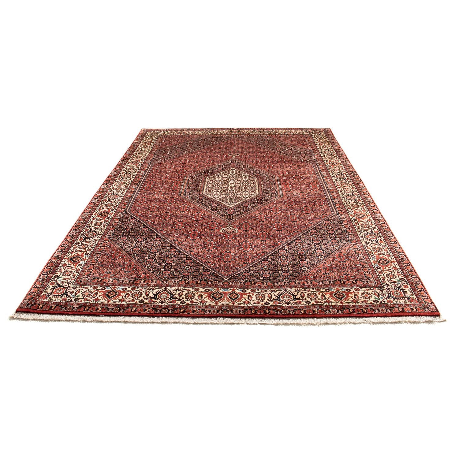 Tapis persan - Bidjar - 300 x 203 cm - rouge clair