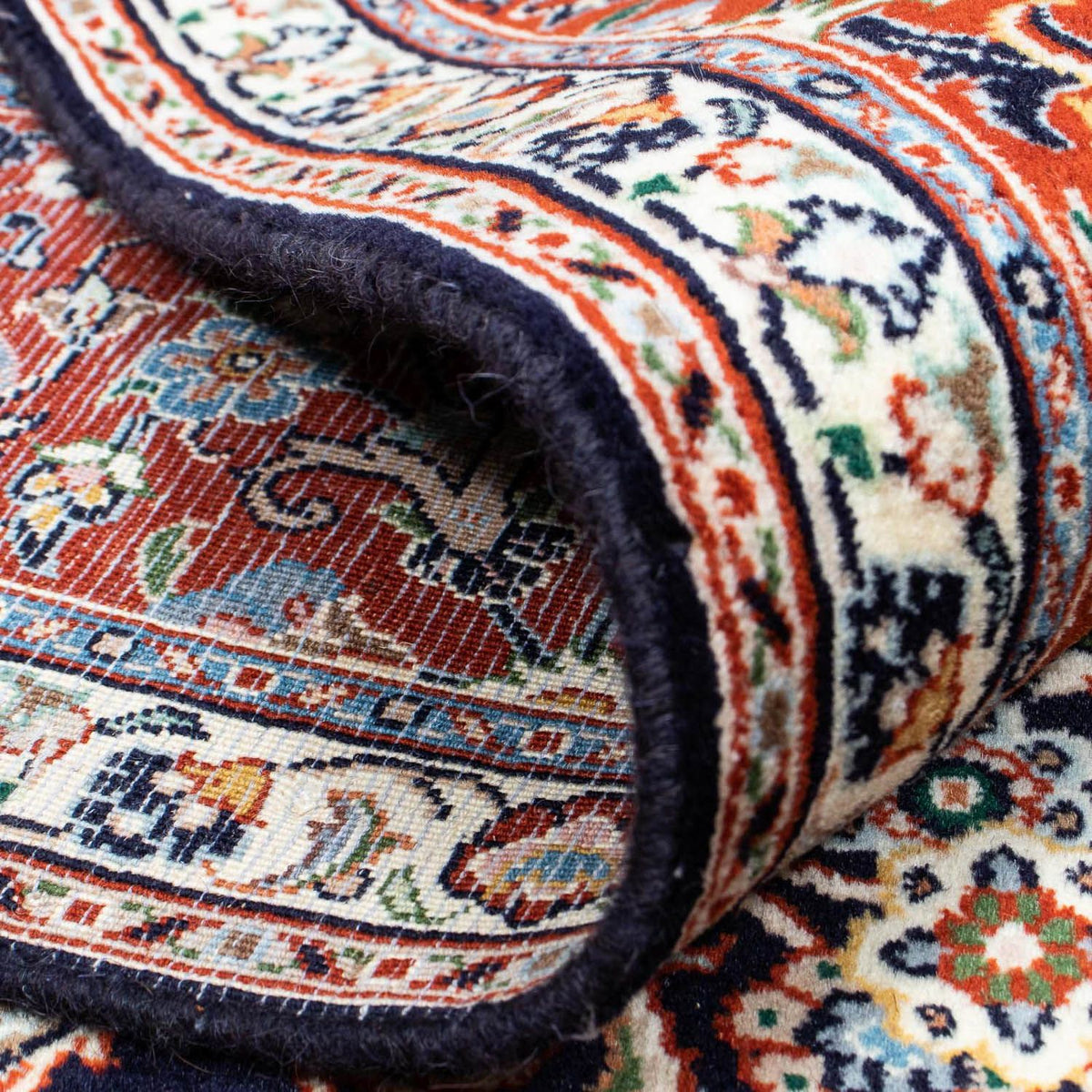 Tapis persan - Classique - 234 x 176 cm - bleu foncé