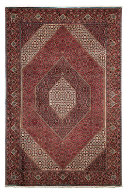 Tapis persan - Bidjar - 309 x 208 cm - rouge foncé