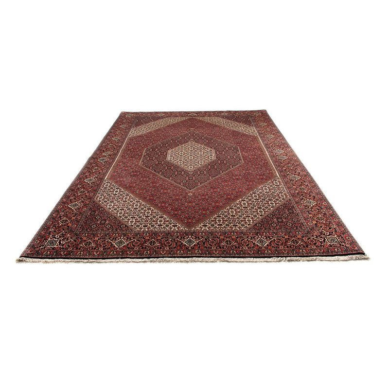 Tapis persan - Bidjar - 309 x 208 cm - rouge foncé