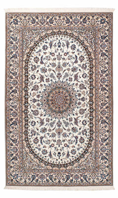 Tapis persan - Nain - Premium - 204 x 129 cm - beige