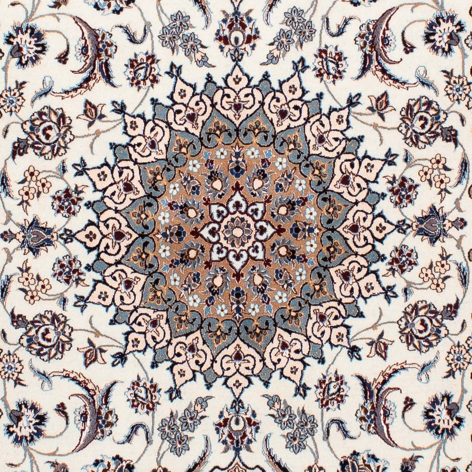 Tapis persan - Nain - Premium - 204 x 129 cm - beige