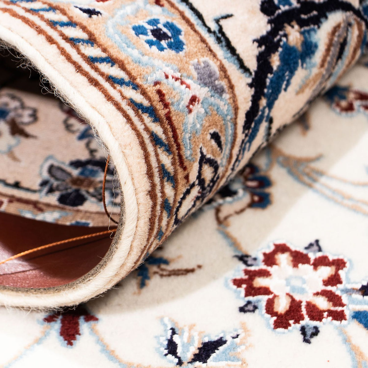 Tapis persan - Nain - Premium - 204 x 129 cm - beige