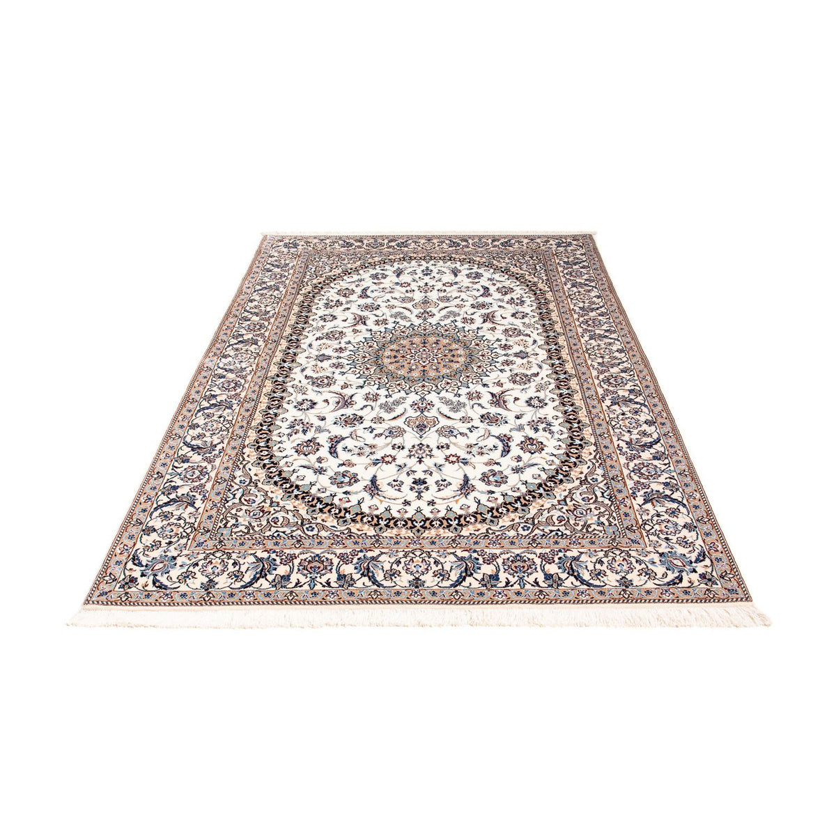 Tapis persan - Nain - Premium - 204 x 129 cm - beige