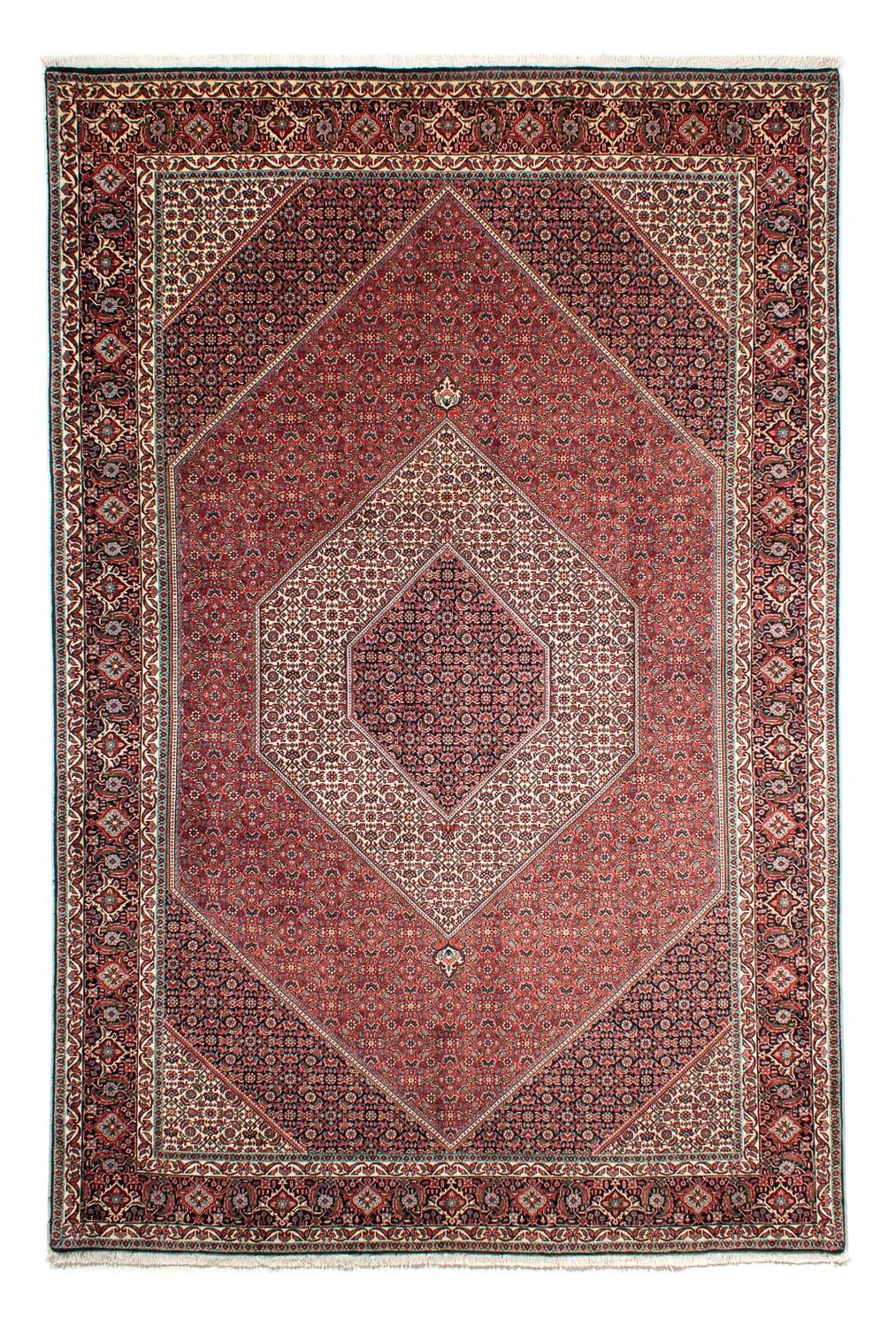 Tapis persan - Bidjar - 311 x 205 cm - rouge clair