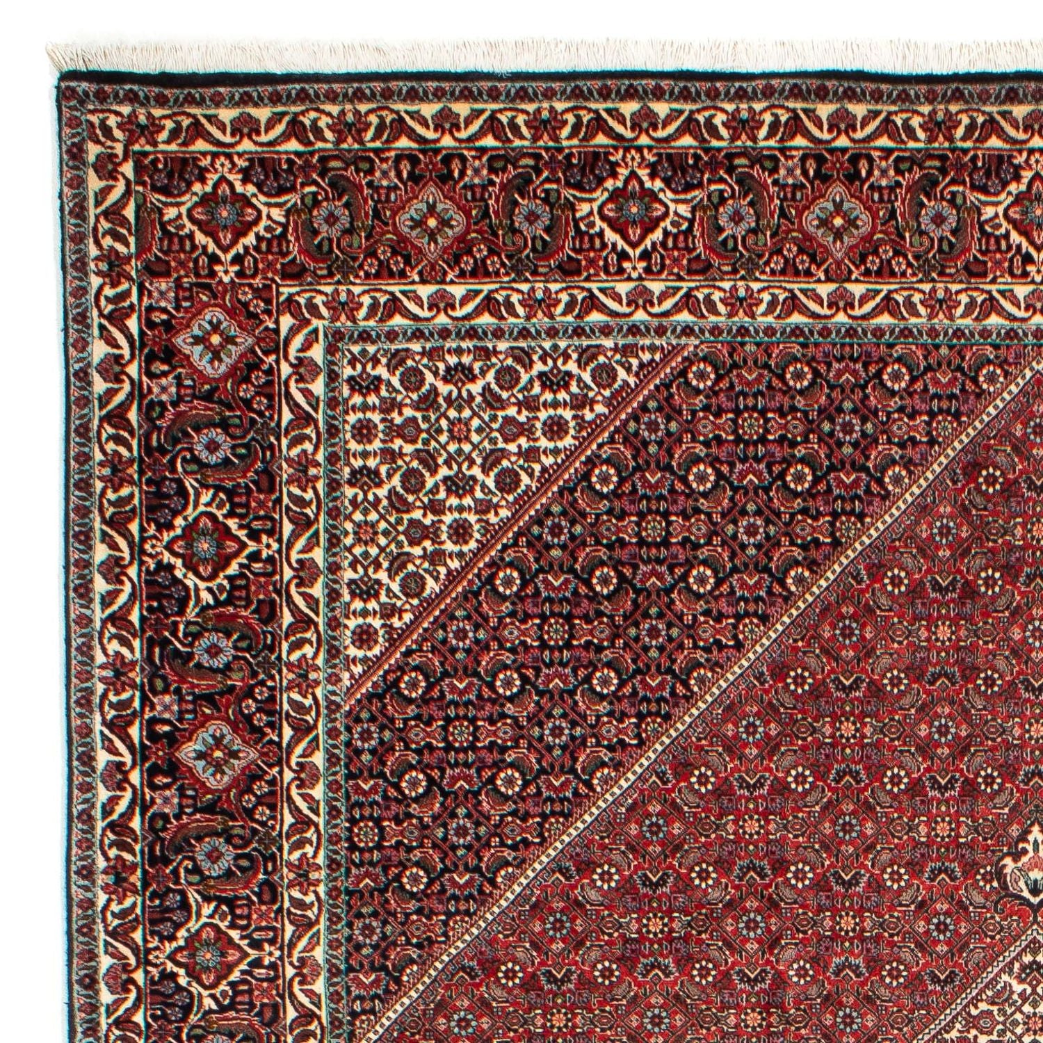 Tapis persan - Bidjar - 311 x 205 cm - rouge clair