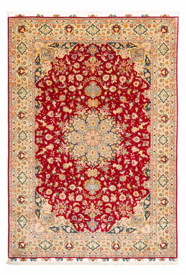 Tapis persan - Tabriz - Royal - 300 x 205 cm - rouge foncé