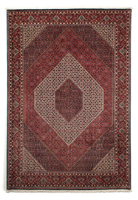 Tapis persan - Bidjar - 300 x 206 cm - rouge foncé