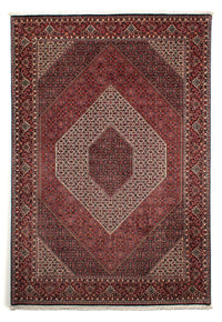 Tapis persan - Bidjar - 300 x 206 cm - rouge foncé