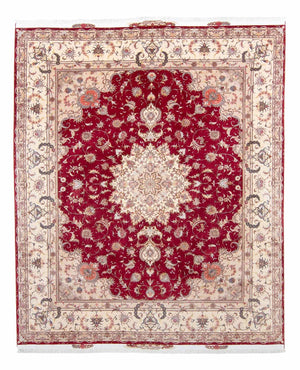 Tapis persan - Tabriz - Royal - 305 x 253 cm - rouge foncé