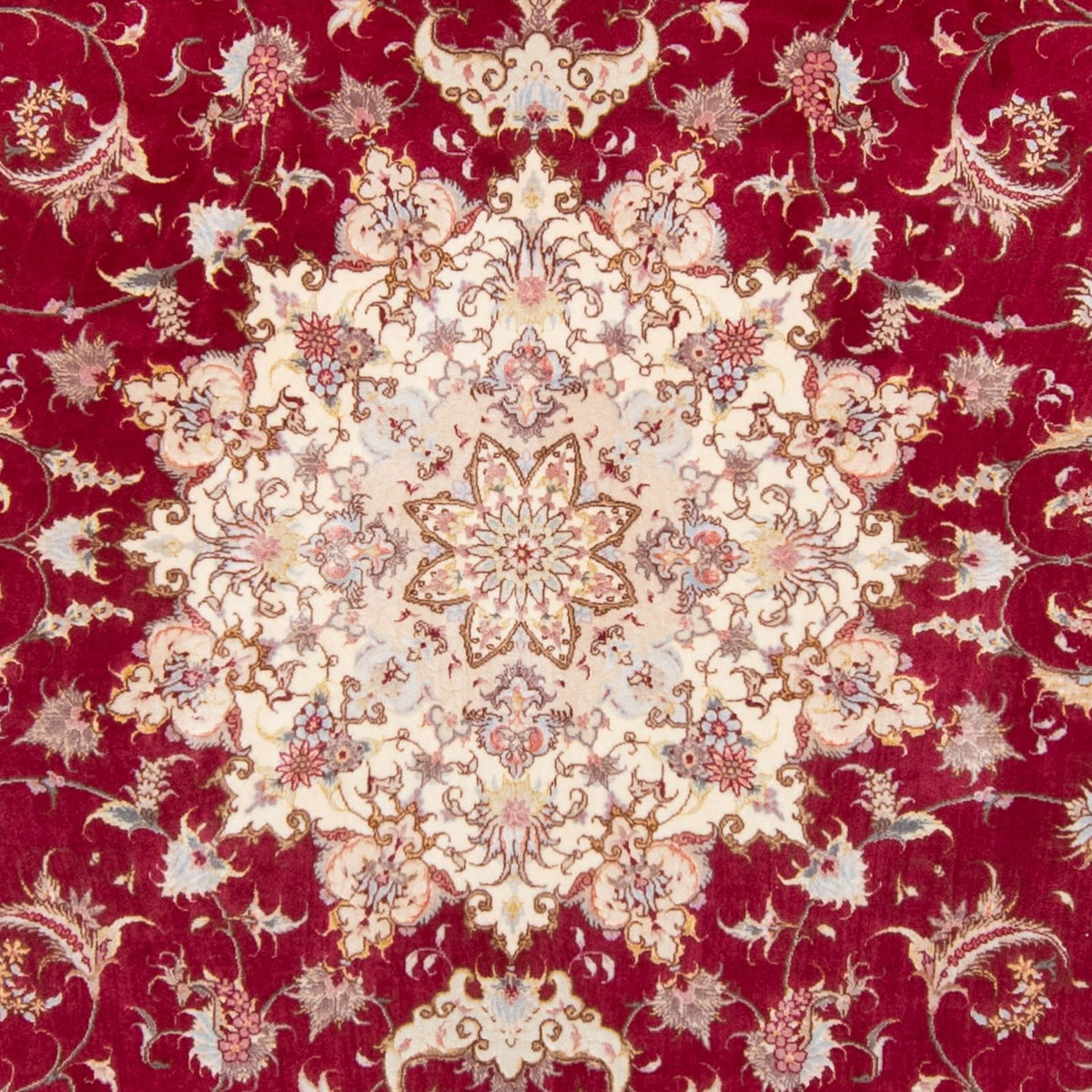 Tapis persan - Tabriz - Royal - 305 x 253 cm - rouge foncé