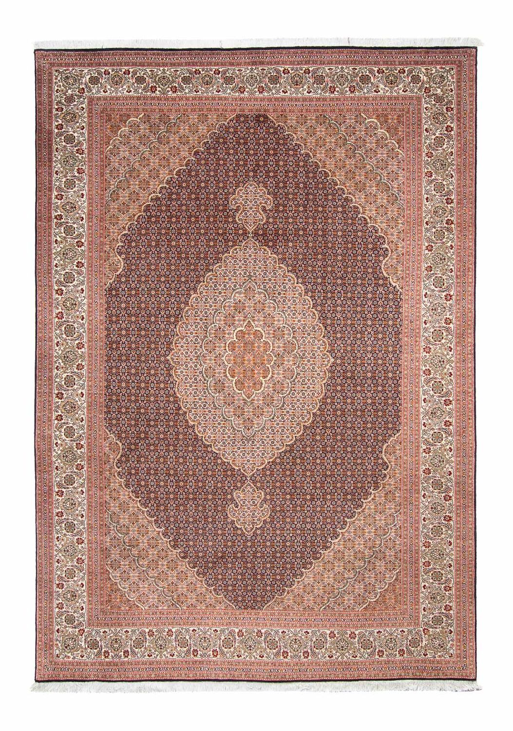 Tapis persan - Tabriz - 288 x 200 cm - marron clair