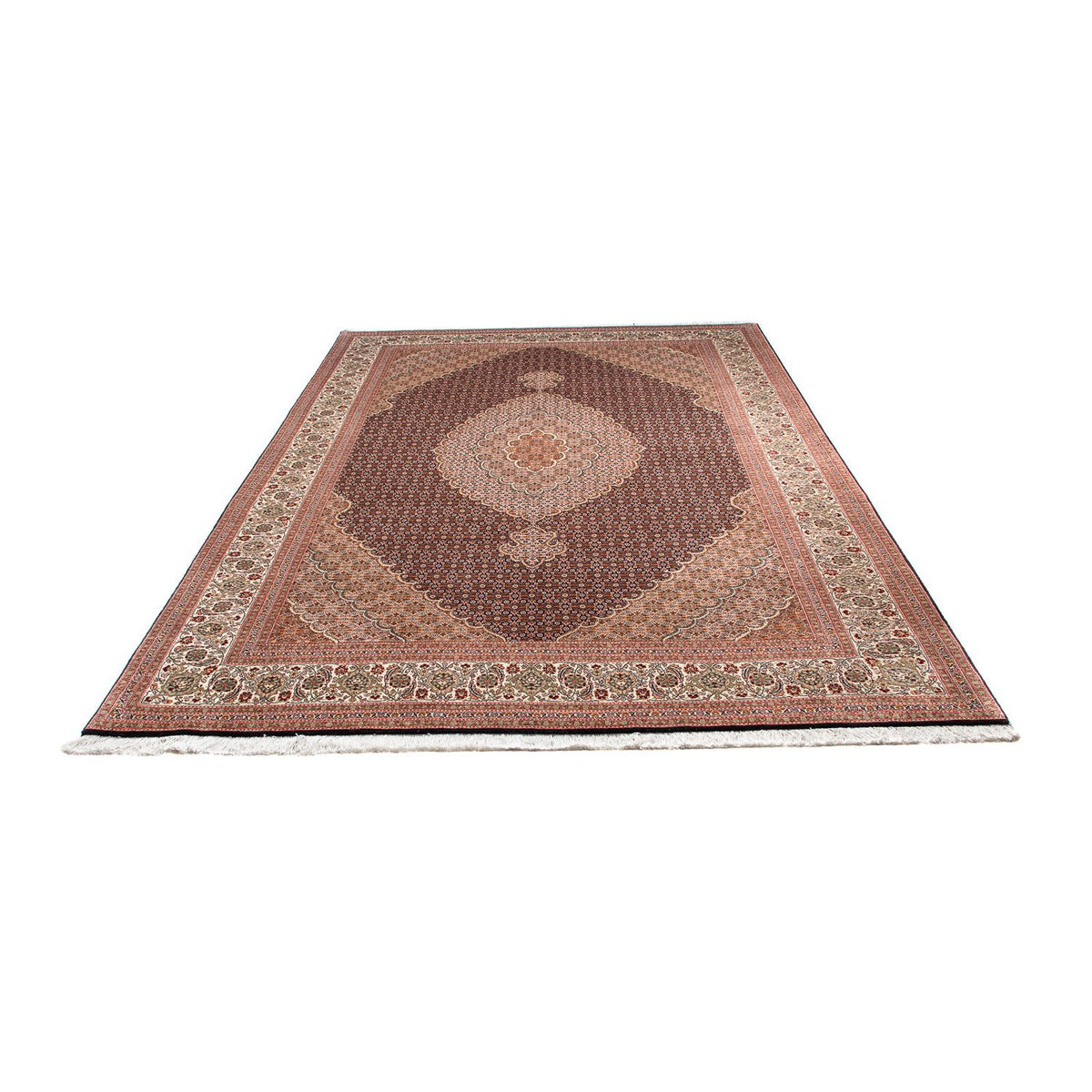 Tapis persan - Tabriz - 288 x 200 cm - marron clair