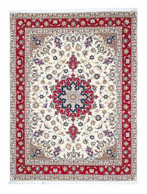 Tapis persan - Tabriz - Royal - 205 x 154 cm - beige