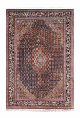 Tapis persan - Tabriz - 298 x 198 cm - bleu foncé