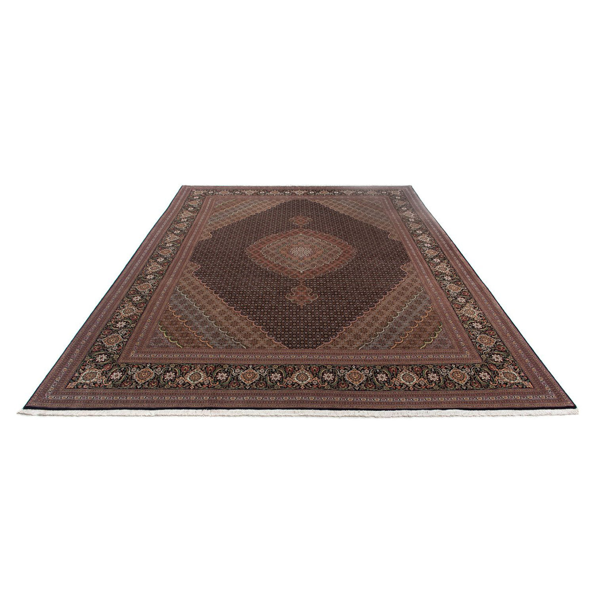 Tapis persan - Tabriz - 370 x 256 cm - marron