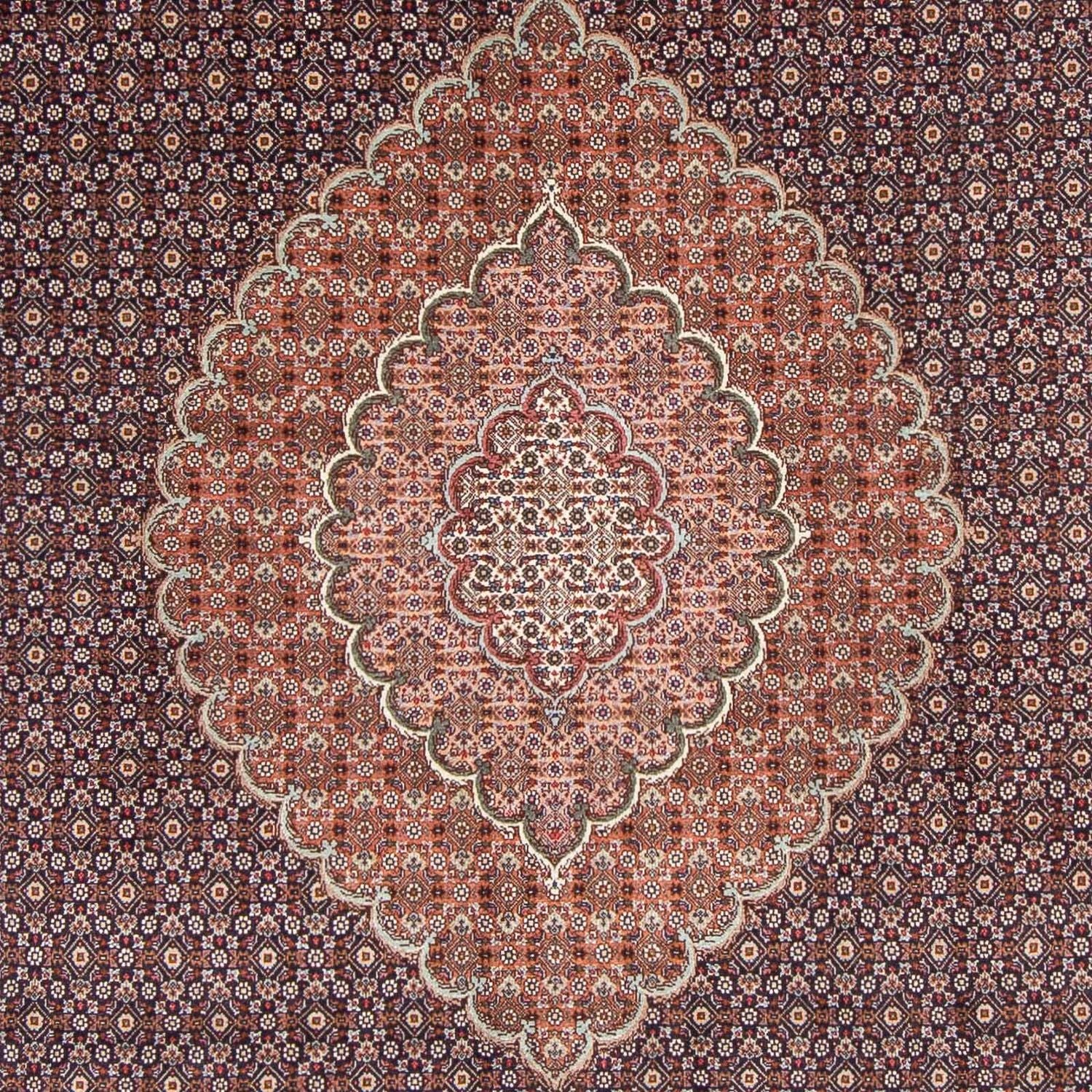 Tapis persan - Tabriz - Royal - 315 x 204 cm - bleu foncé
