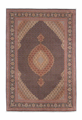Tapis persan - Tabriz - 297 x 205 cm - bleu foncé
