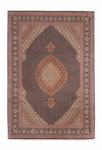 Tapis persan - Tabriz - 297 x 205 cm - bleu foncé
