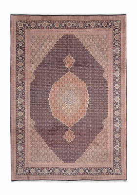 Tapis persan - Tabriz - 296 x 205 cm - bleu foncé