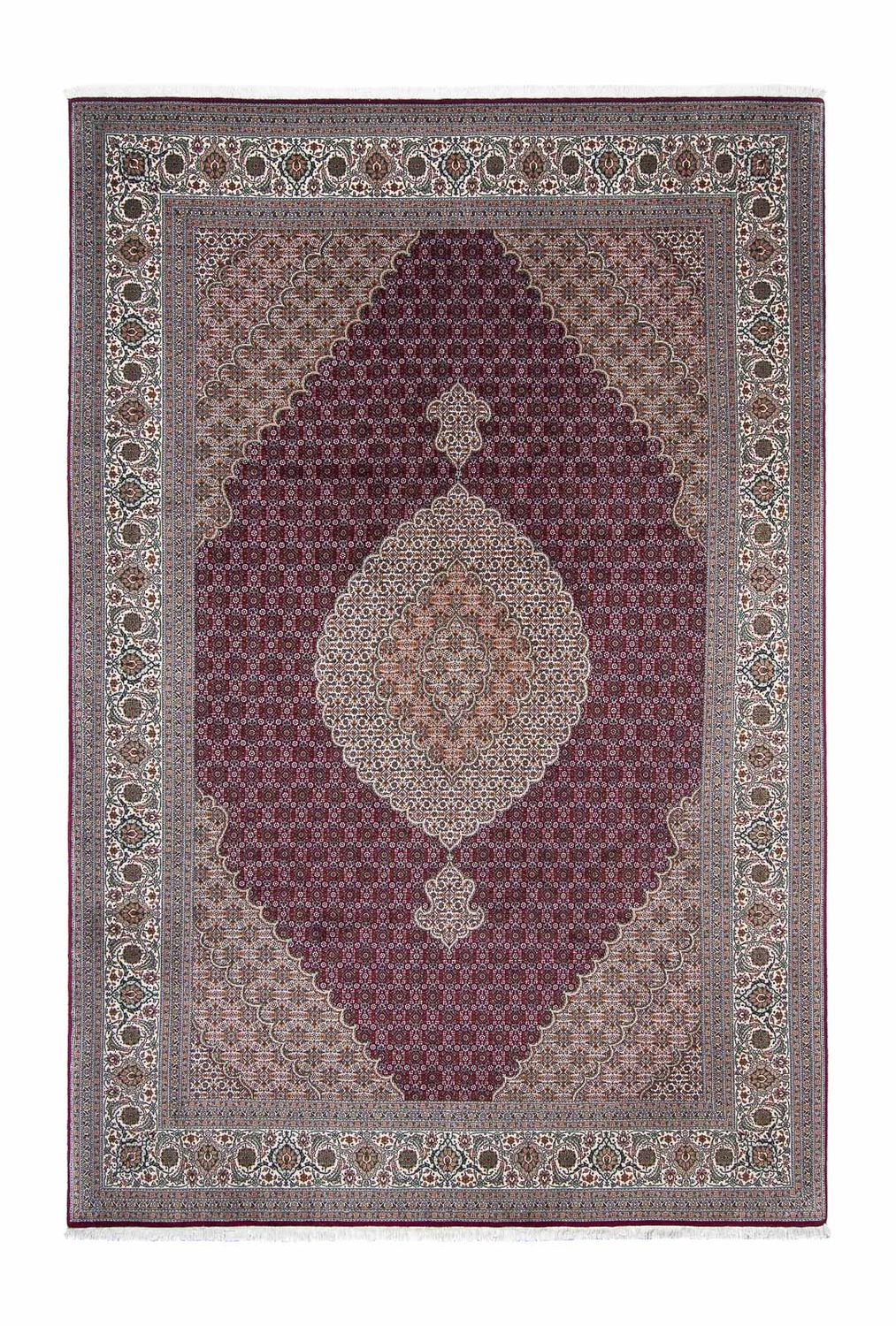 Tapis persan - Tabriz - 303 x 204 cm - rouge foncé