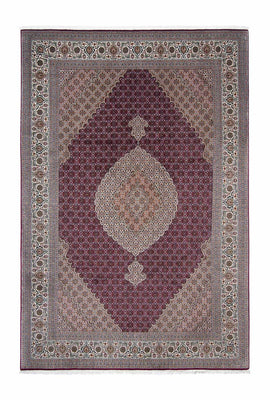 Tapis persan - Tabriz - 303 x 204 cm - rouge foncé
