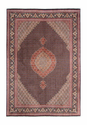 Tapis persan - Tabriz - 295 x 203 cm - bleu foncé