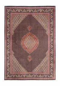 Tapis persan - Tabriz - 295 x 203 cm - bleu foncé