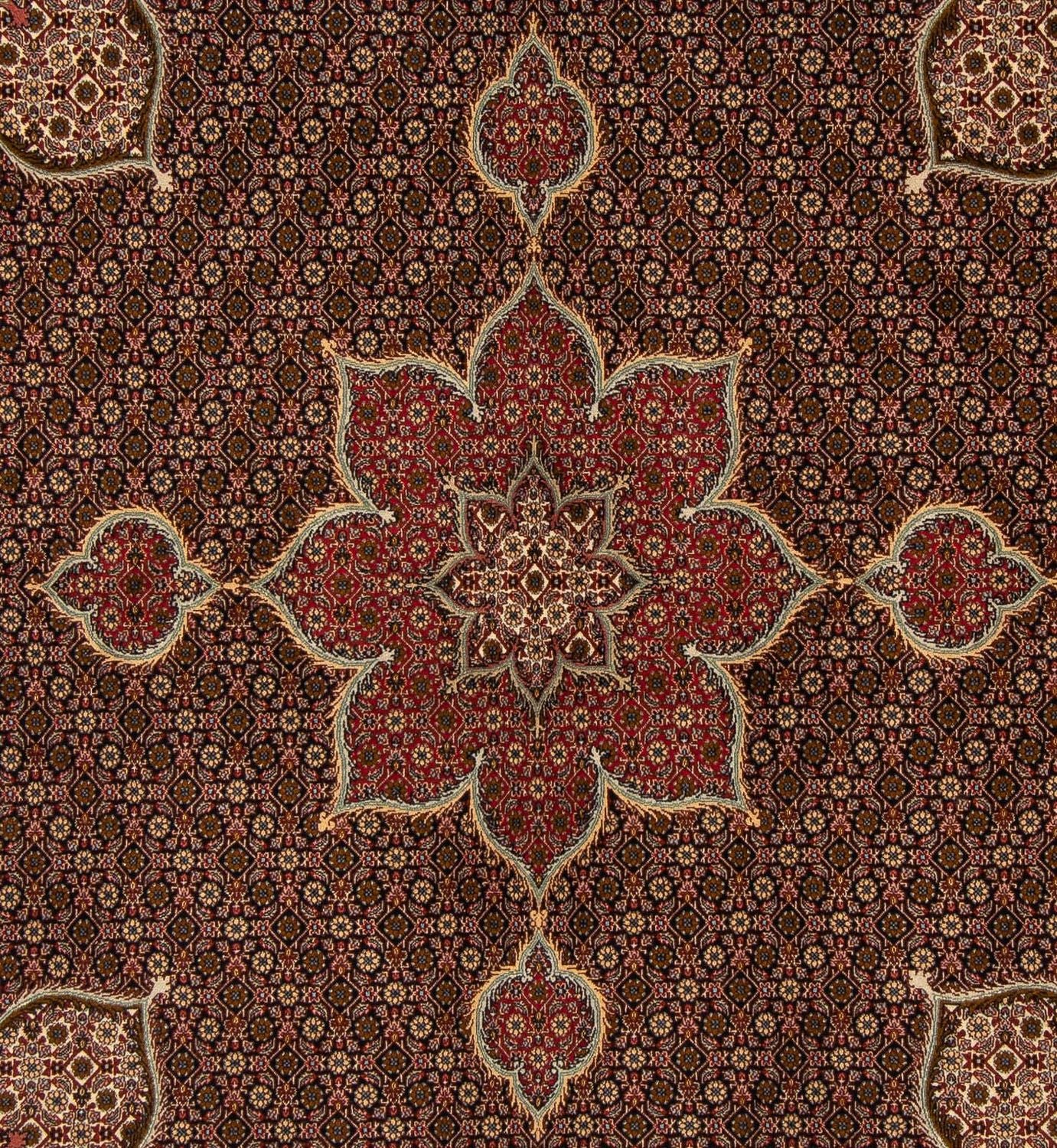 Tapis persan - Tabriz carré  - 211 x 204 cm - multicolore