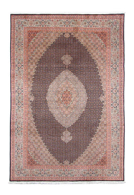 Tapis persan - Tabriz - 294 x 198 cm - bleu foncé